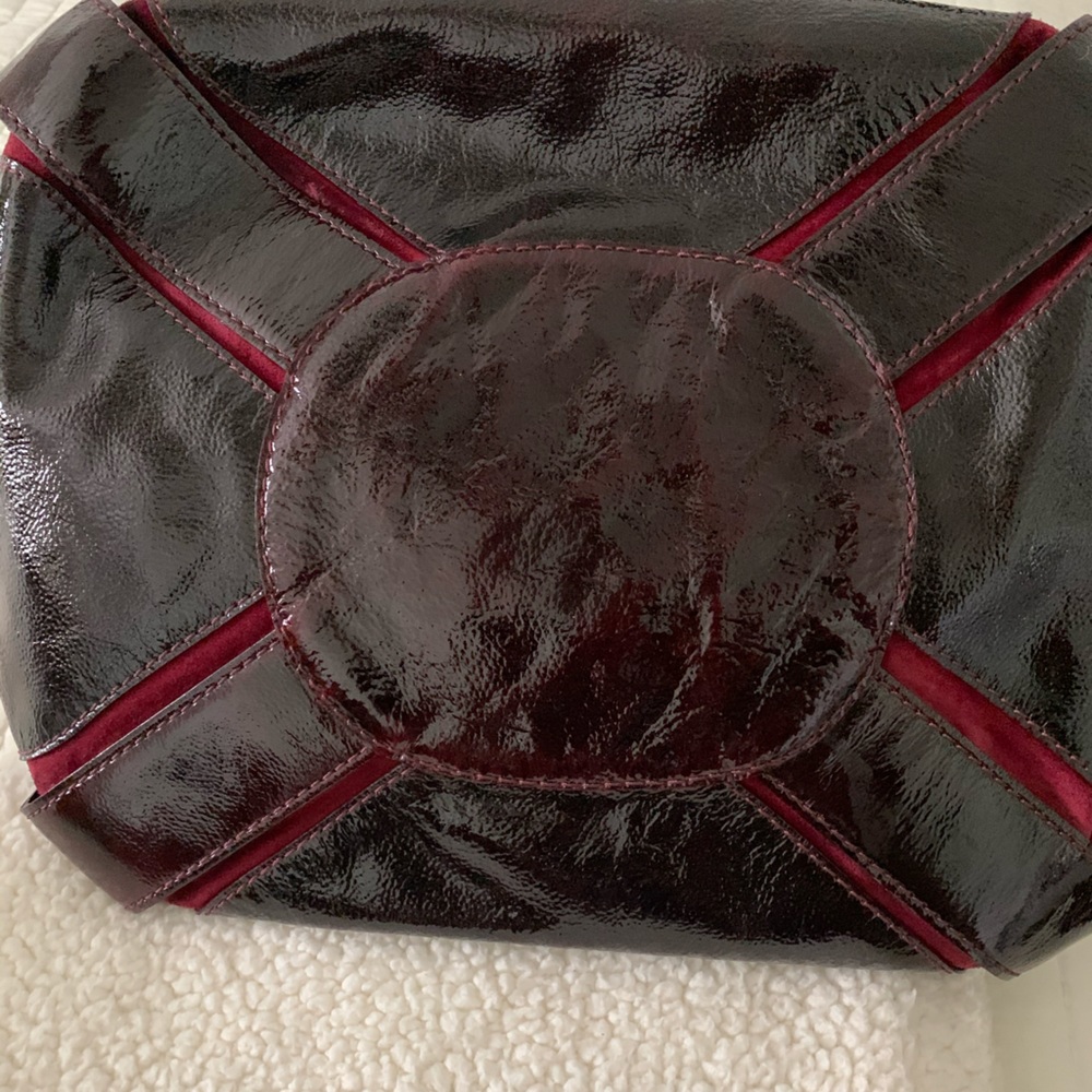 Vintage Patent Leather and suede Jimmy Choo bag